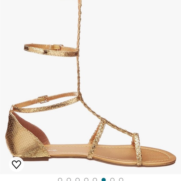 Gold Gladiator Styled Shoe - Picture 8 of 10